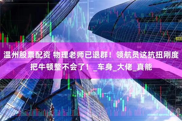 温州股票配资 物理老师已退群！领航员这抗扭刚度把牛顿整不会了！_车身_大佬_真能
